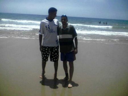 me and my friend lbachir the tall one